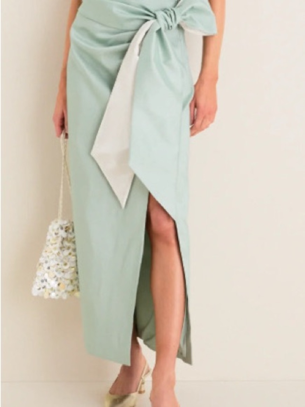 Tuckernuck Taffeta Tie Skirt NEW